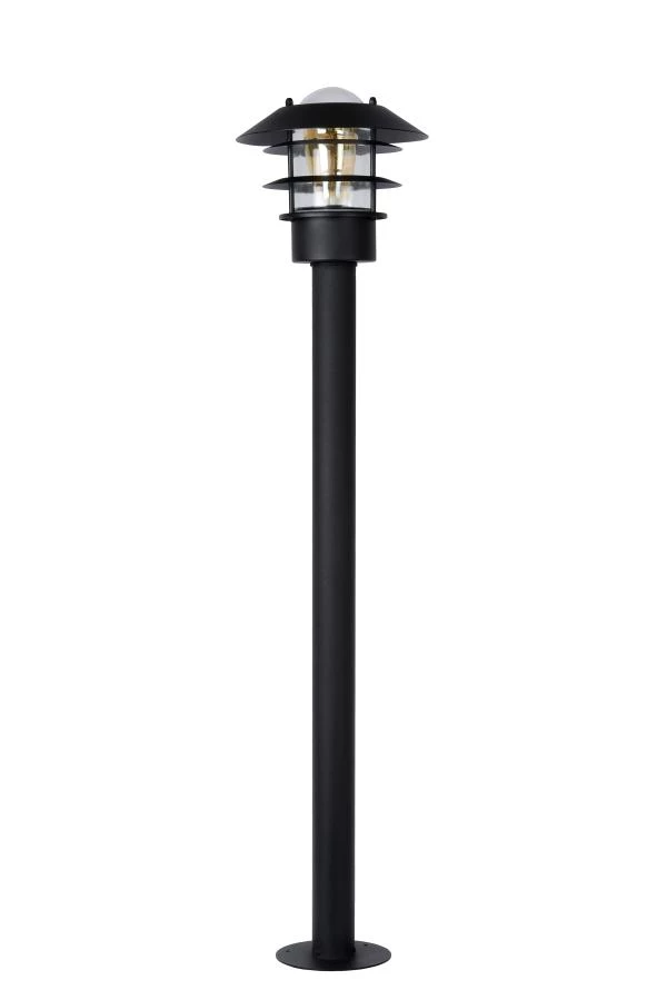 Lucide ZICO - Lamp post - Ø 21,8 cm - 1xE27 - IP44 - Black - off